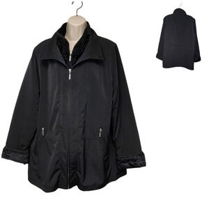 Gallery Soft Shell Long-Sleeve Utility Jacket Size Large Color Black